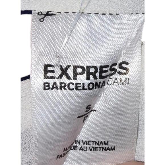 Women's Express Barcelona Cami Blue and White Striped Tank Top - Size S - Picture 5 of 6